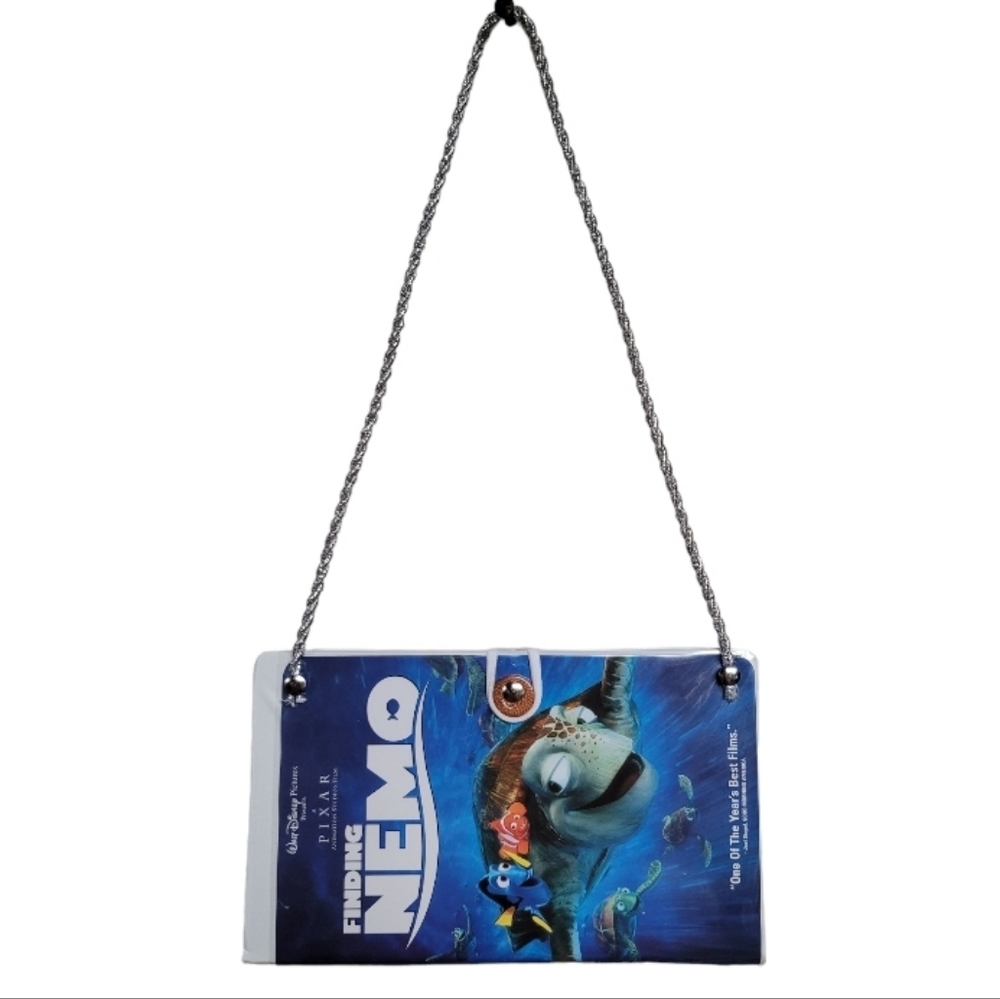 Disney Finding Nemo Y2K 00's Upcycled VHS Shoulder Bag Purse